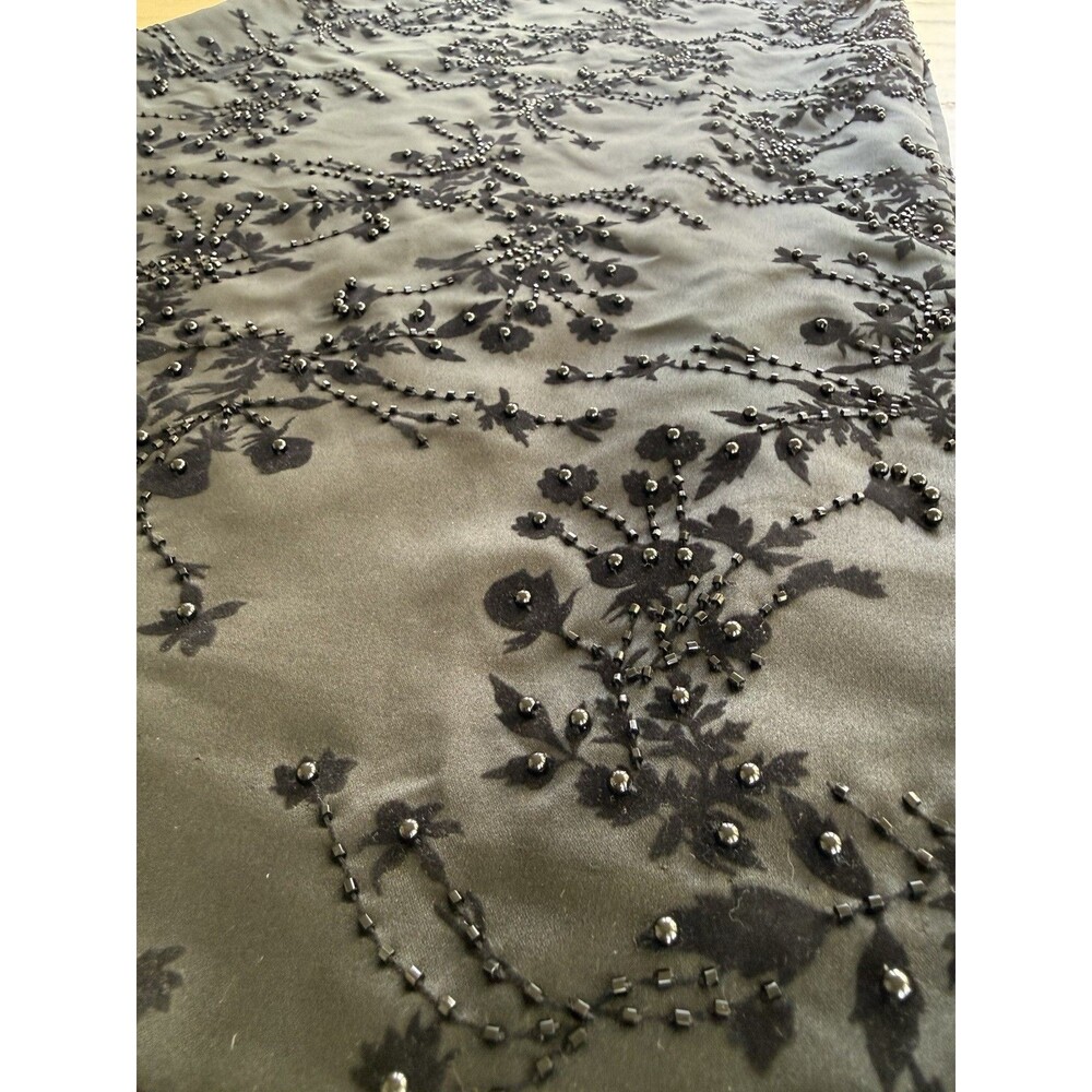 VTG Evening Skirt Black Sequin Maxi Women Sz 4 Formal Sparkly Evening Quiet Lux - Picture 12 of 15